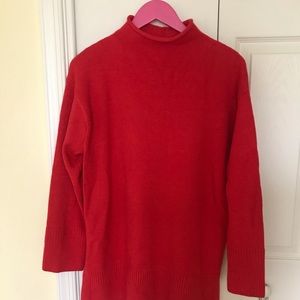 Anthropologie MOTH oversized mock neck tunic sweater